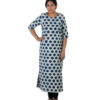 Exclusive Hand Block Printed Dabu Pure Cotton Indigo Blue Kurta | Shift Dress in natural dyes
