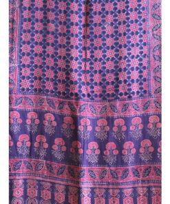 Alternative view of Exclusive Hand Crafted Gajji Silk Stole With Ajrakh Hand Block Print