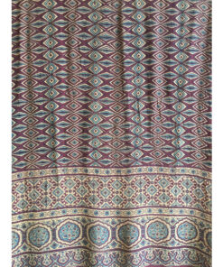 Alternative view of Exclusive Hand Crafted Pure Georgette Dupatta With Ajrakh Hand Block Print