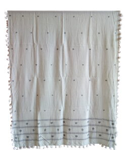 Alternative view of Hand Woven Pure Muslin Cotton Jamdani Dupatta