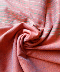 Alternative view of Pure Cotton Hand Woven Peach Colour Kutch Stole