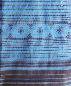 Alternative view of Pure Cotton Hand Woven Indigo Blue Colour Kutch Stole