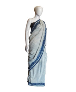 Alternative view of Matka Khadi Saree With Daboo Hand Block Printing