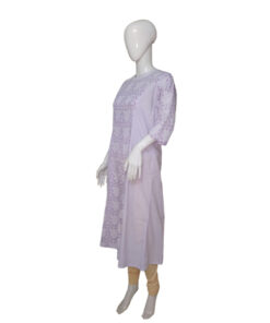 Alternative view of Exclusive Hand Block Printed Pure Cotton Ready To Wear Kurta in Pigment Dyes.